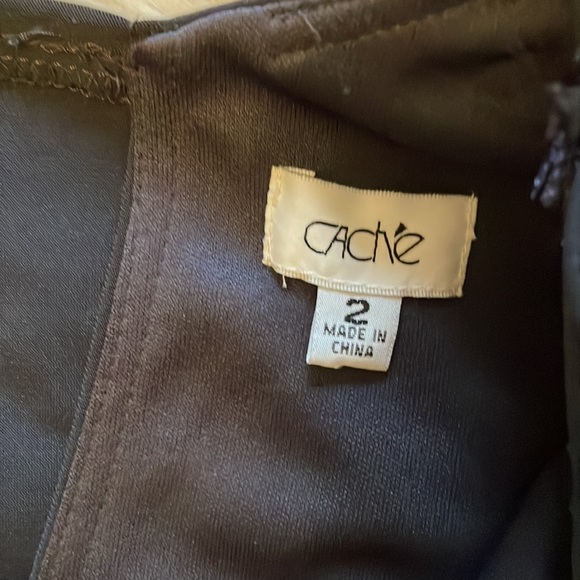 Caché Grey Mini Dress with sexy back - Picture 2 of 4